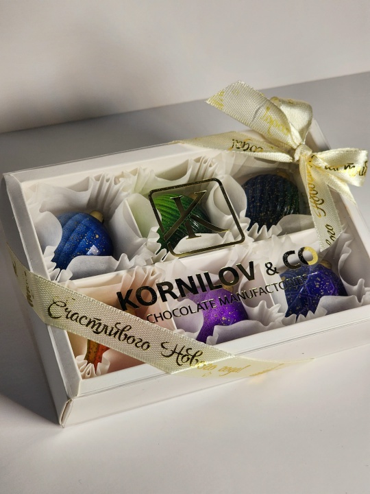 Набор конфет "Новогодние игрушки" 6 шт.