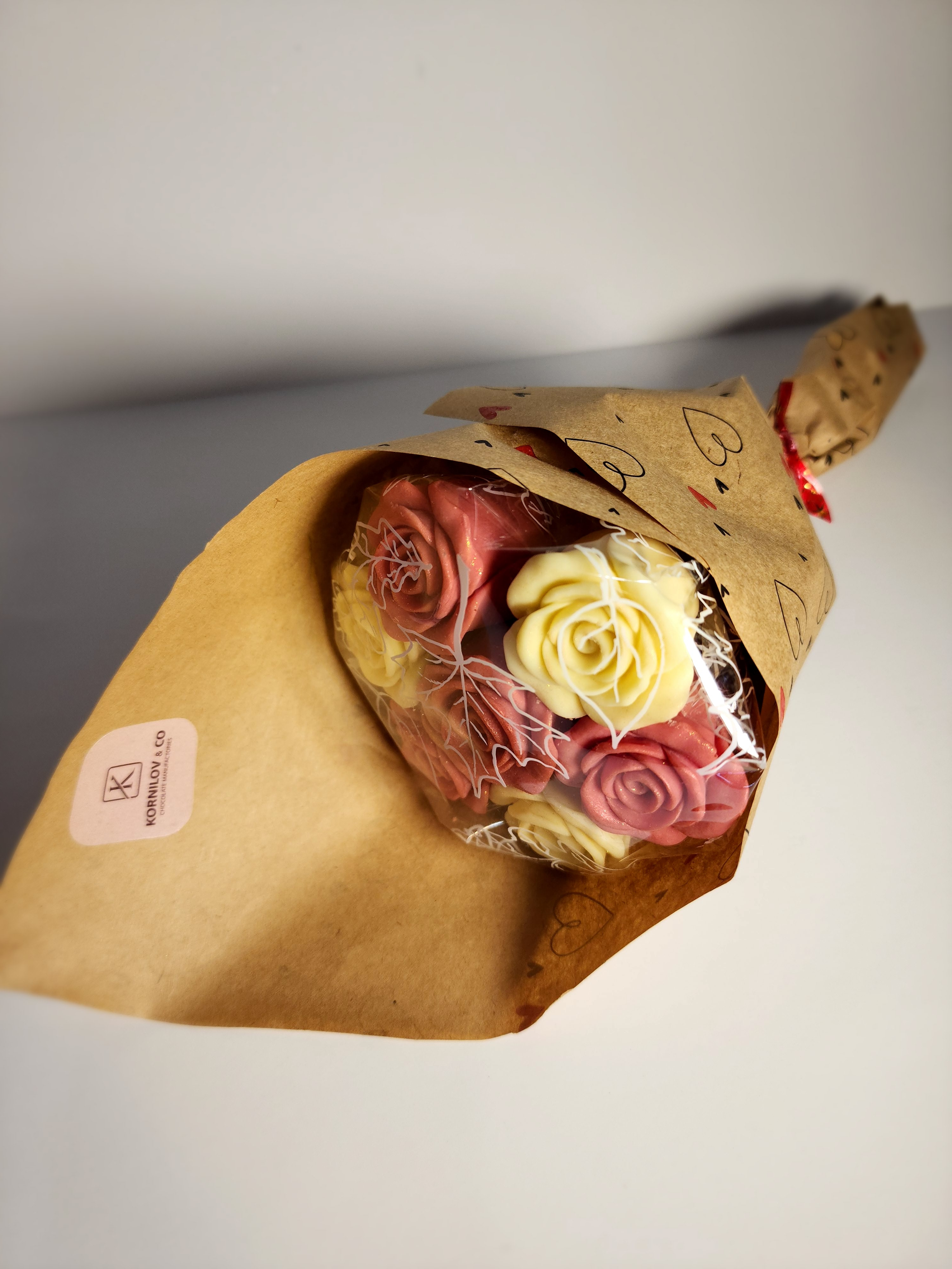 Букет из шоколадных роз, 7 штук