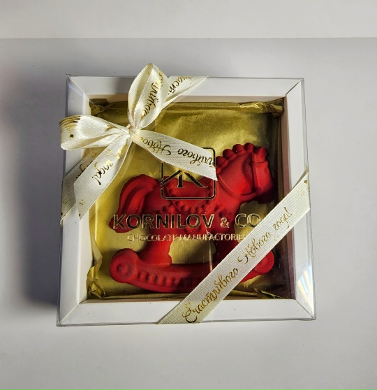 Шоколадная плитка "Лошадка-качалка"