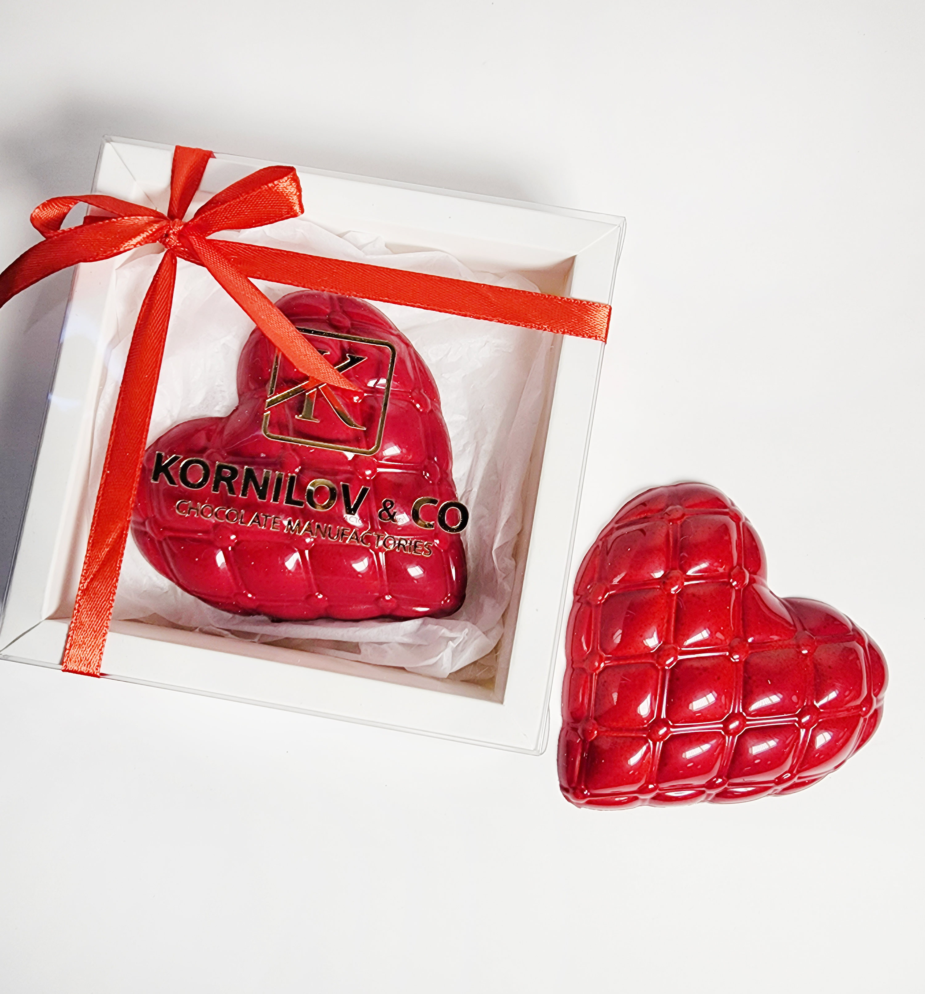 Шоколадная плитка "Дубайское сердце"