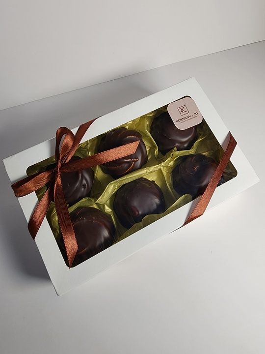 Зефир ванильный в темном шоколаде