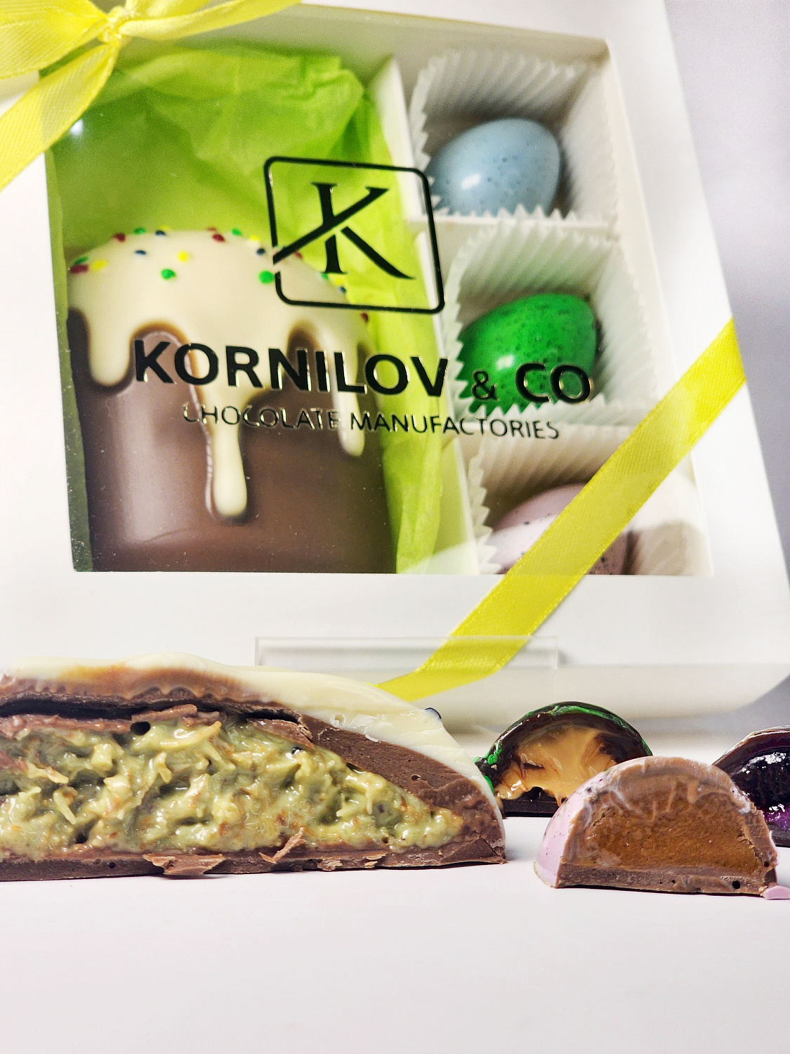 Набор конфет «Кулич пасхальный с яйцами»